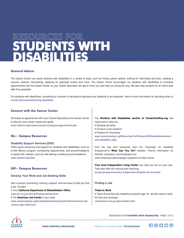 Students with Disabilities