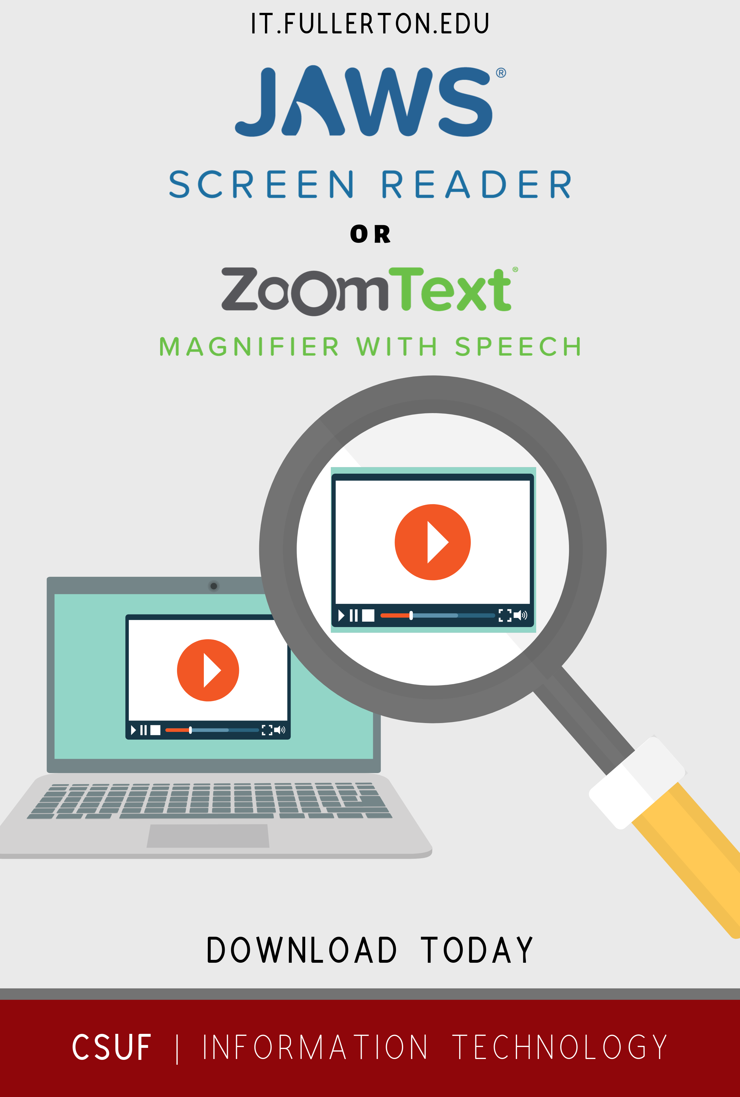 Faculty/Staff Services: ZoomText & JAWS