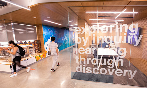 Interior hallway of renovated McCarthy Hall