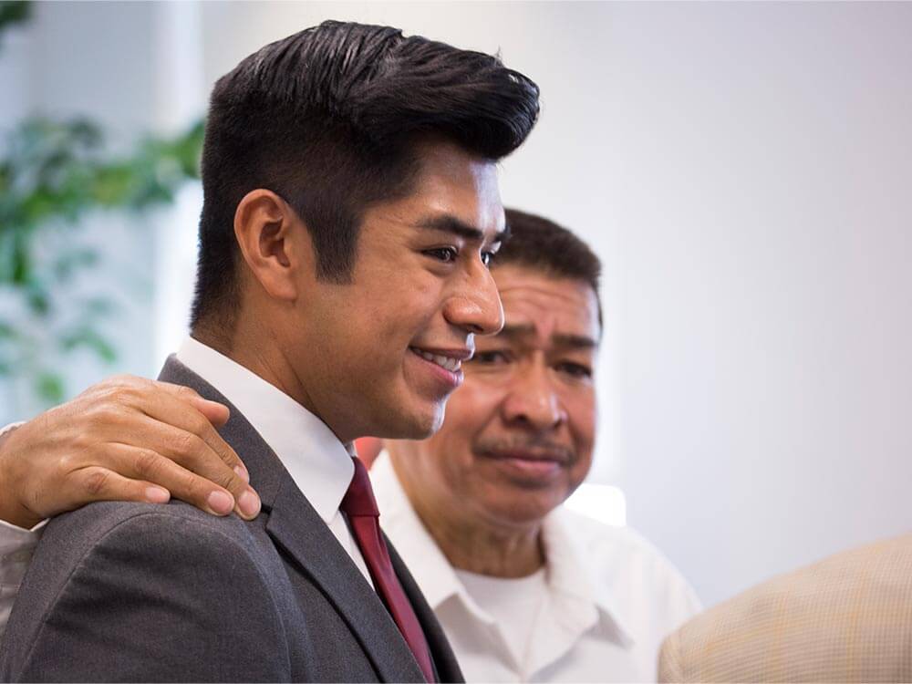 Eric Resendiz and his father