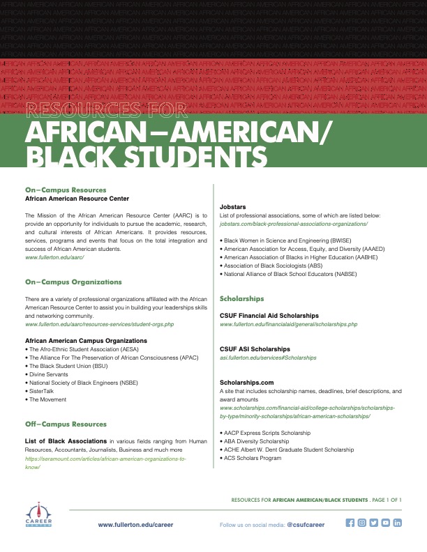 African-American/Black Students