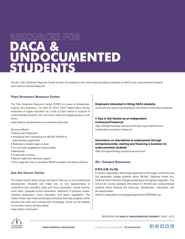 DACA & Undocumented Students