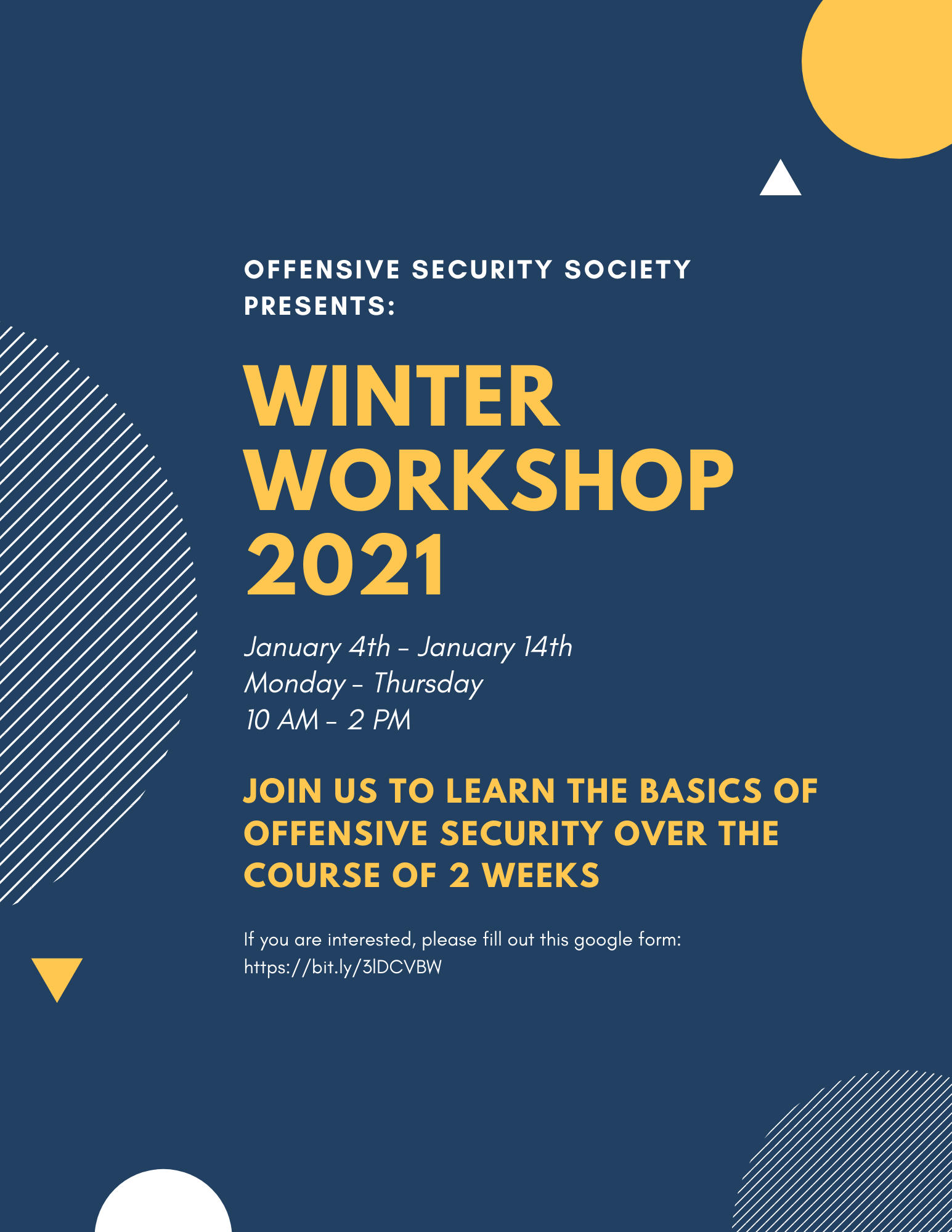 OSS Winter Workshop 2021