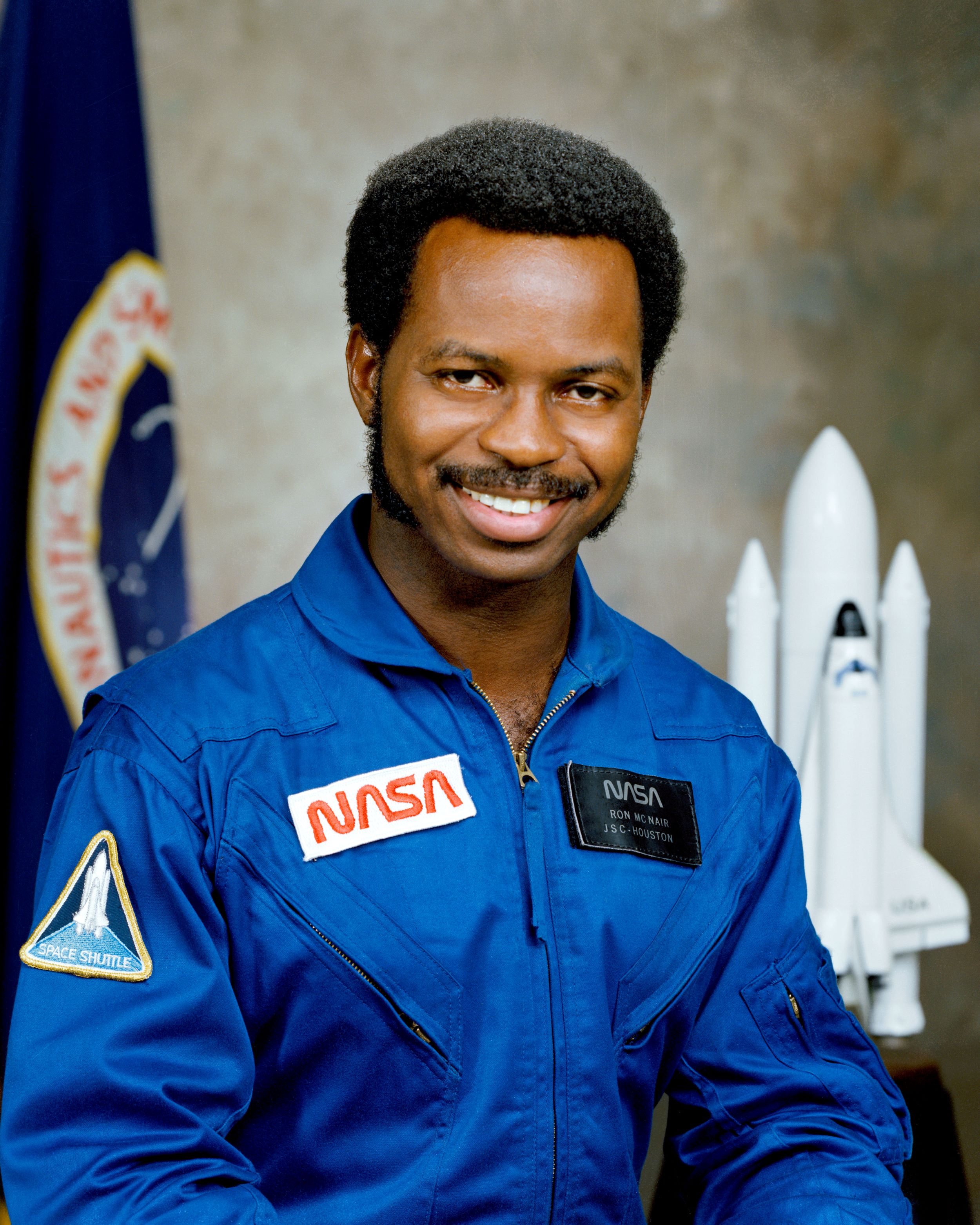 male astronaut smiling