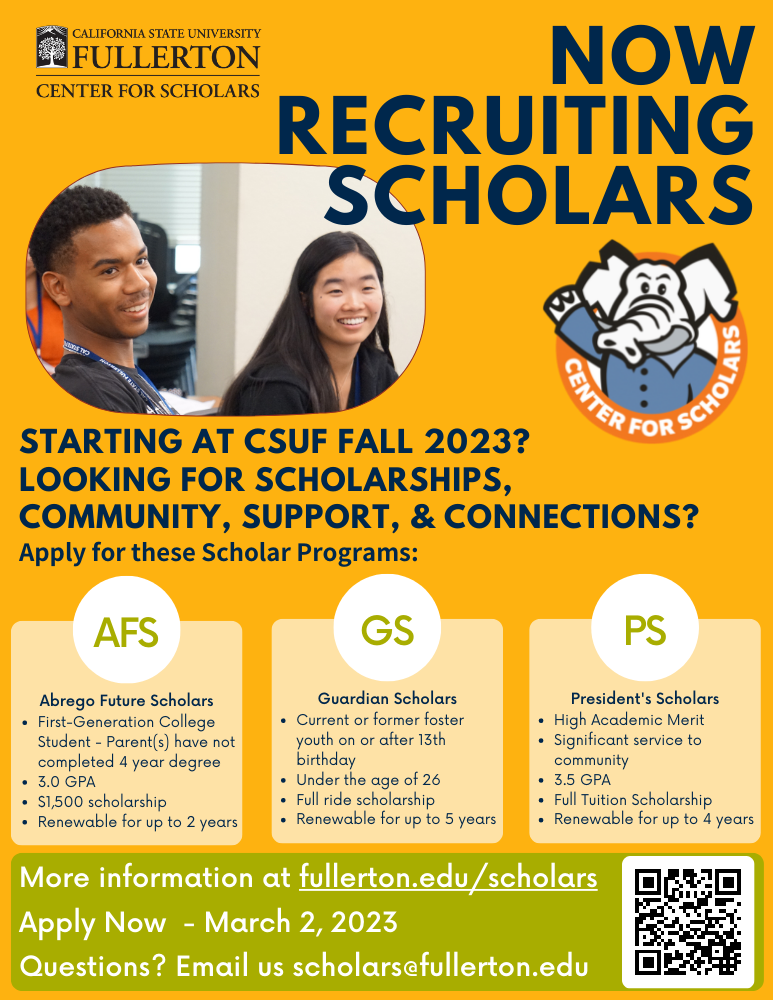 CFS Scholars Flyer - Linked to accessable file