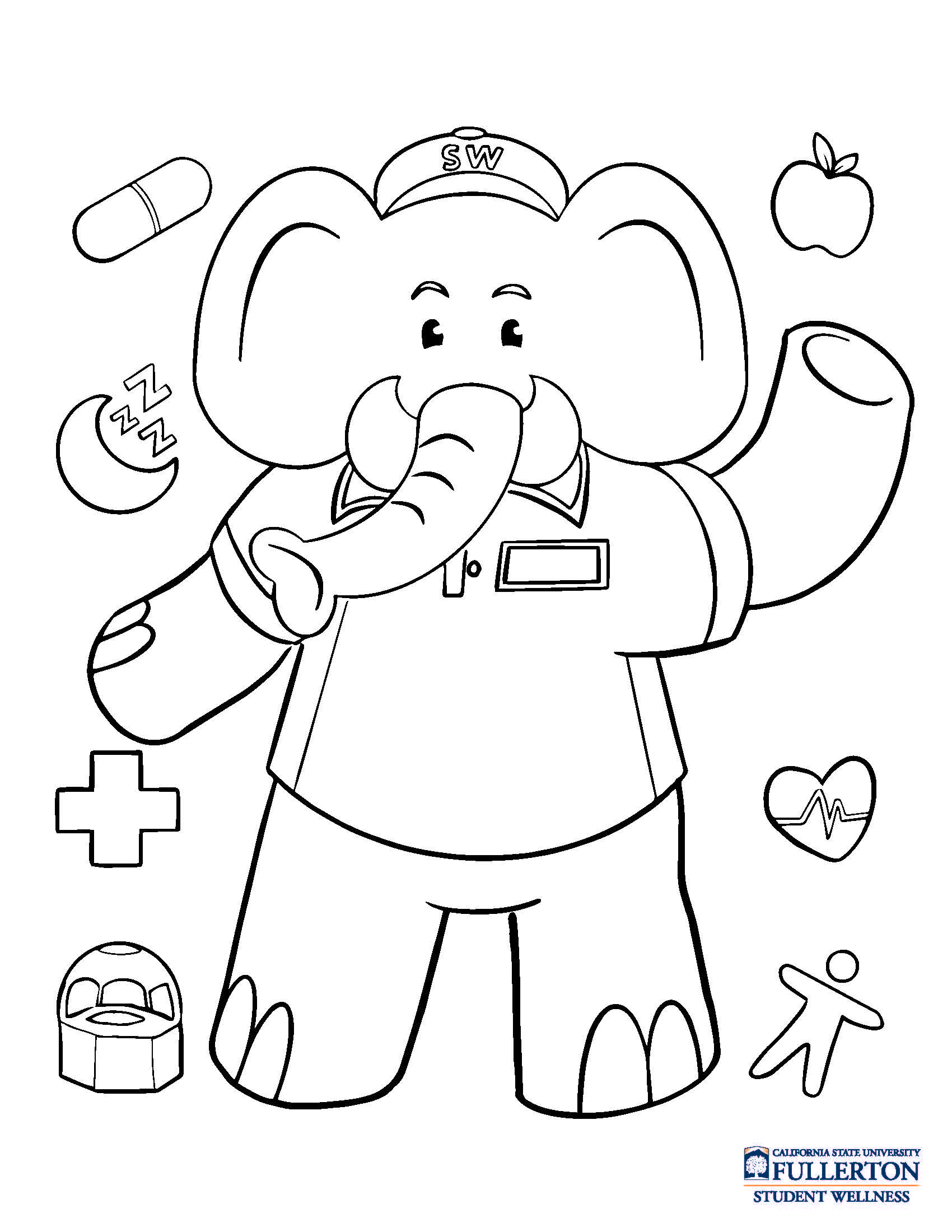 Coloring Pages 1 - elephant
