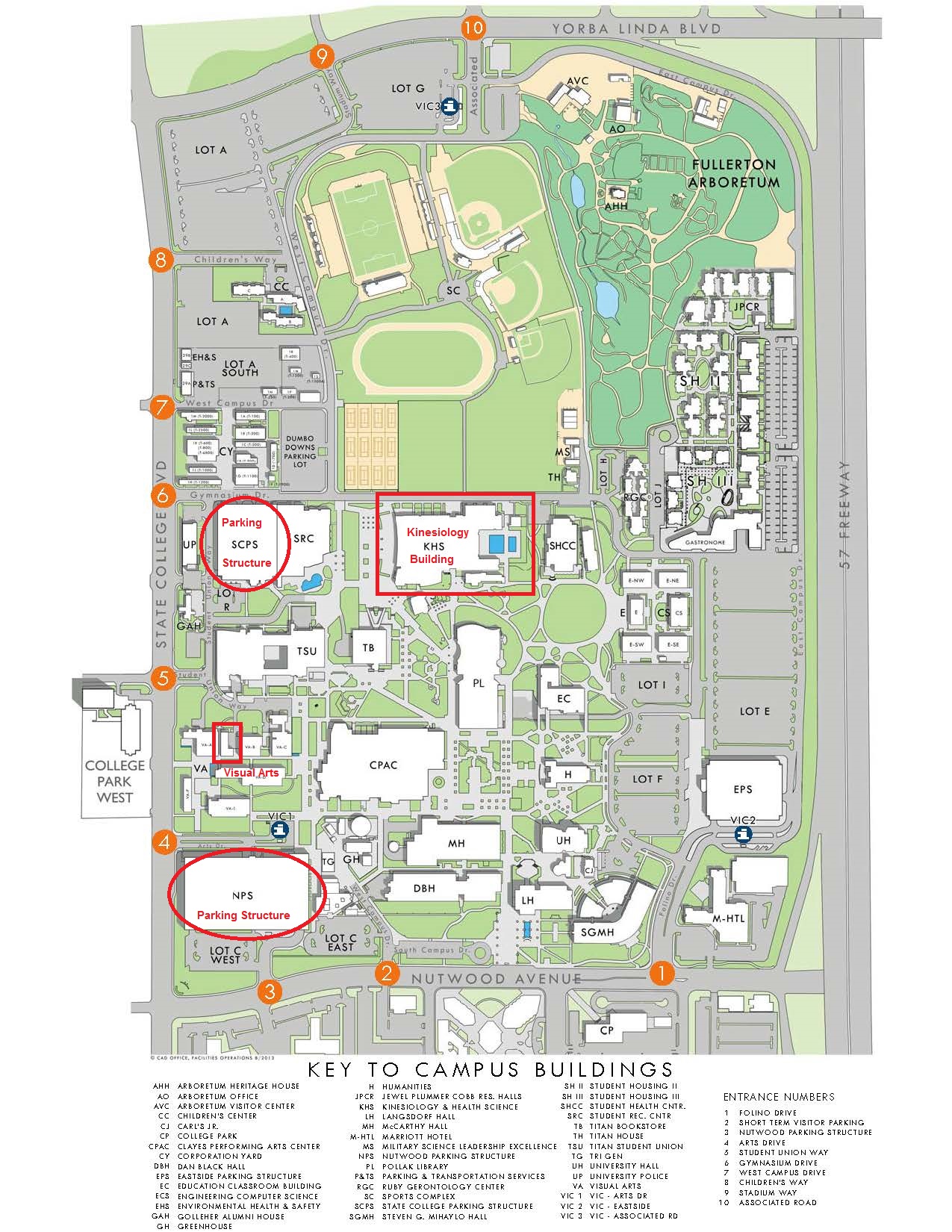 Cal State Fullerton Campus Map Photos